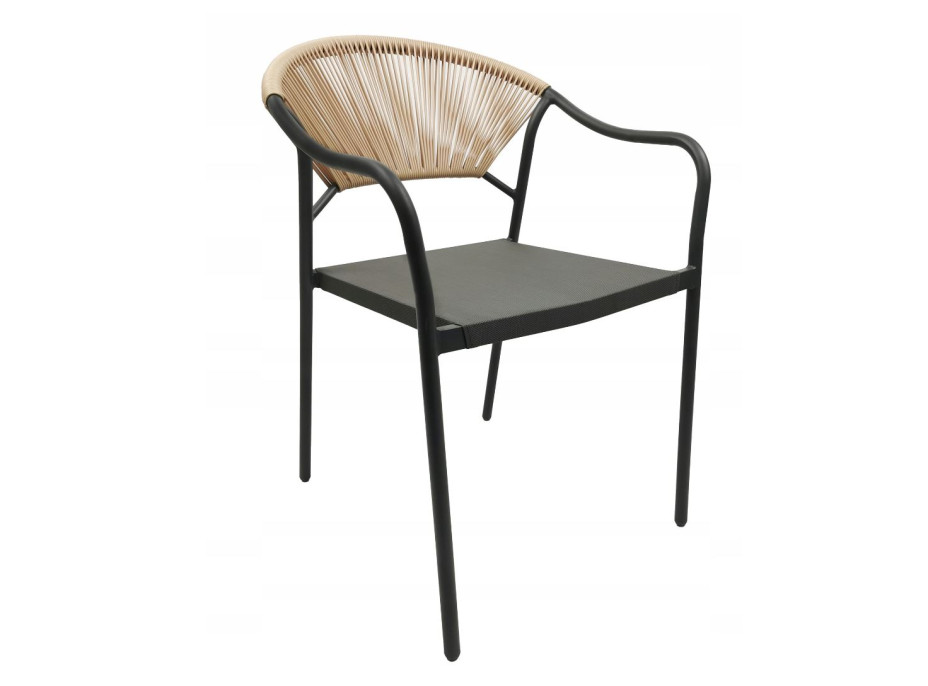 Zahradní židle PORTO - tmavě šedá