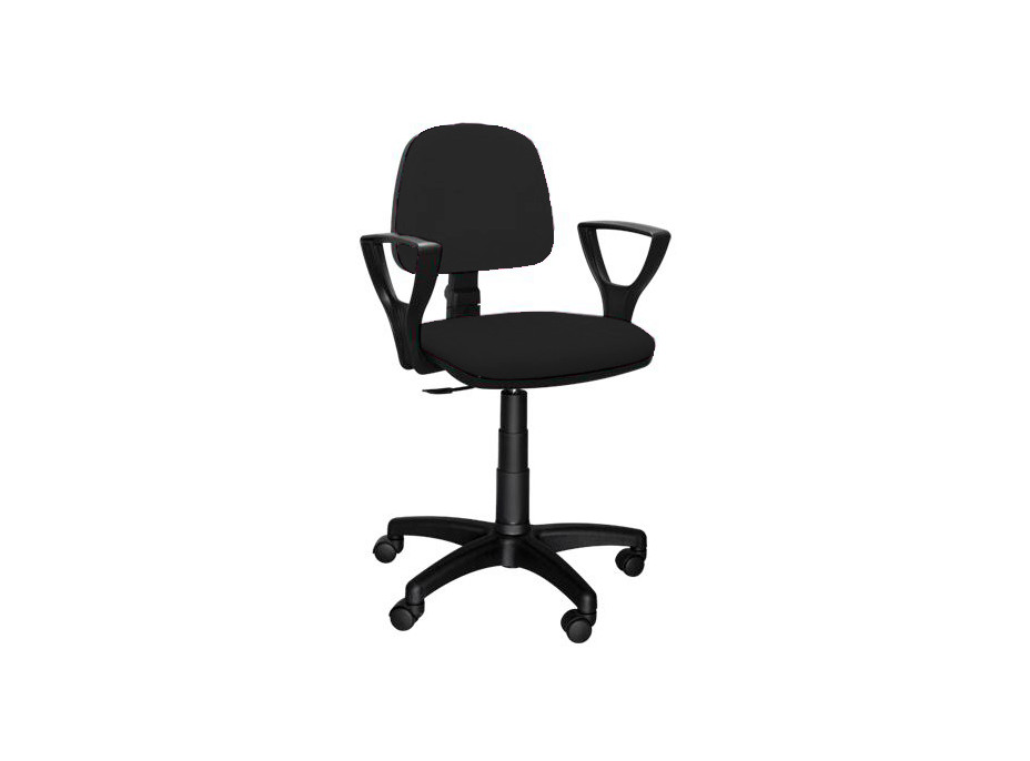 Dětská otočná židle BECKY - černá (suedine 24)