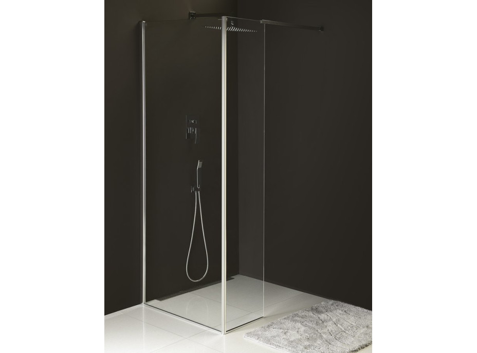 Polysan MODULAR SHOWER pevný panel k instalaci na stěnu modulu MS2, 400 mm, levý MS2B-40L