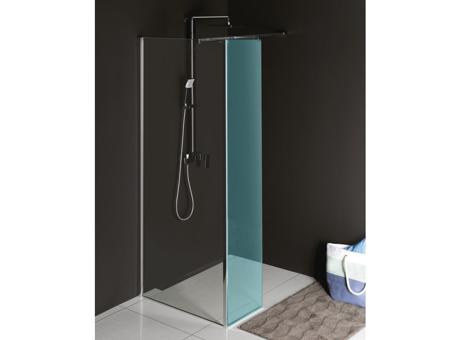 Polysan MODULAR SHOWER stěna k instalaci na zeď, pro připojení pevného panelu, 1000 mm MS2A-100