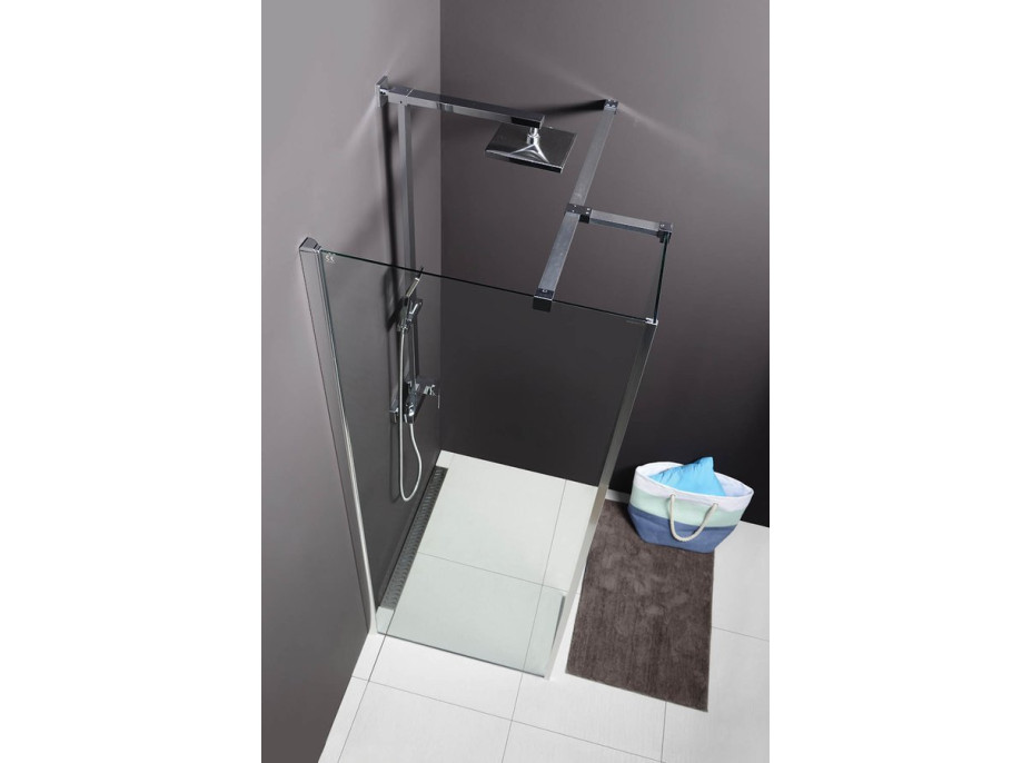 Polysan MODULAR SHOWER stěna k instalaci na zeď, pro připojení pevného panelu, 1000 mm MS2A-100