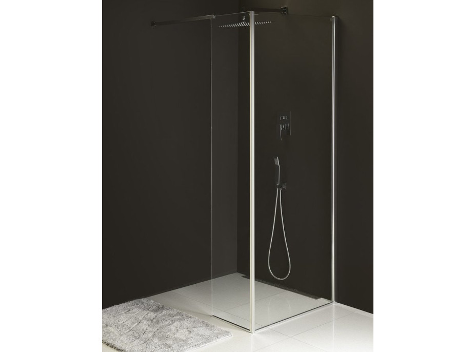 Polysan MODULAR SHOWER pevný panel k instalaci na stěnu modulu MS2, 1200 mm, pravý MS2B-120R