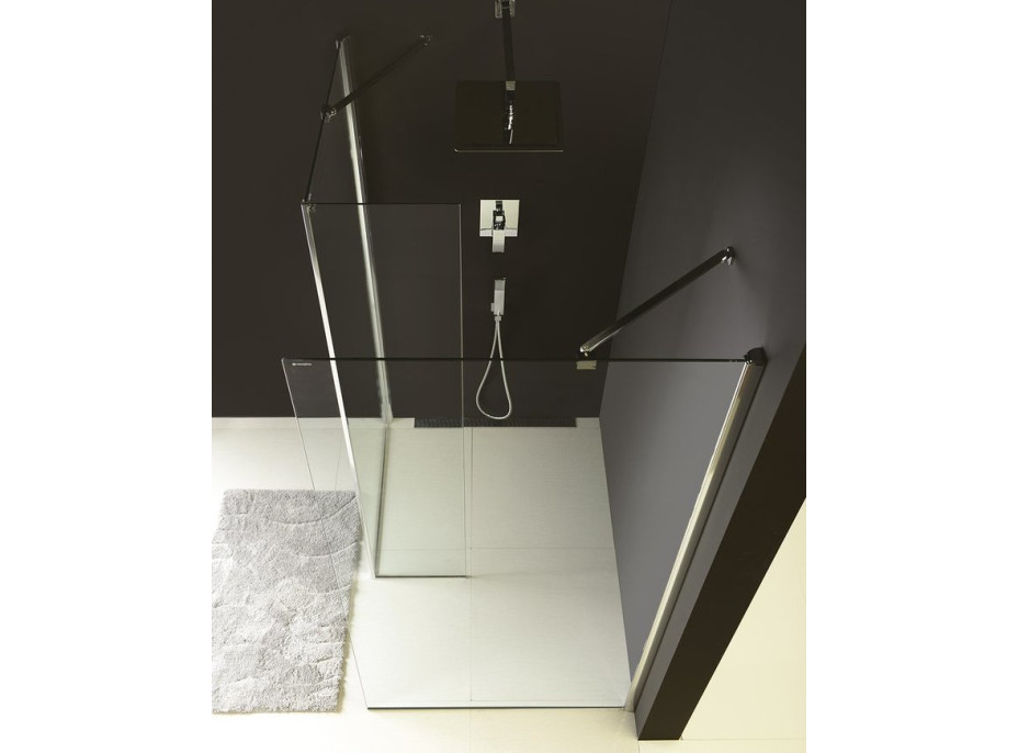 Polysan MODULAR SHOWER pevný panel k instalaci na stěnu modulu MS2, 400 mm, levý MS2B-40L