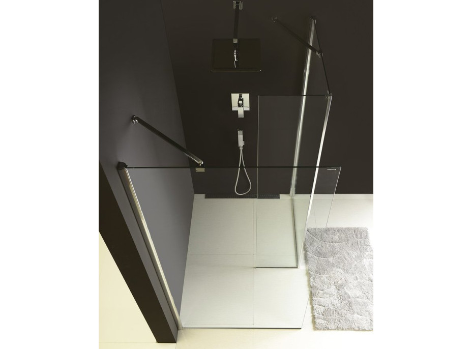 Polysan MODULAR SHOWER pevný panel k instalaci na stěnu modulu MS2, 1200 mm, pravý MS2B-120R