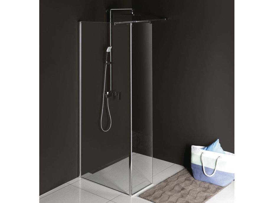 Polysan MODULAR SHOWER stěna k instalaci na zeď, pro připojení pevného panelu, 900 mm MS2A-90