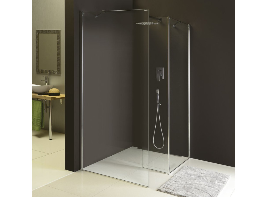 Polysan MODULAR SHOWER pevný panel k instalaci na stěnu modulu MS2, 800 mm, pravý MS2B-80R