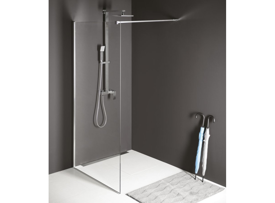 Polysan MODULAR SHOWER jednodílná zástěna pevná k instalaci na zeď, 1300 mm MS1-130