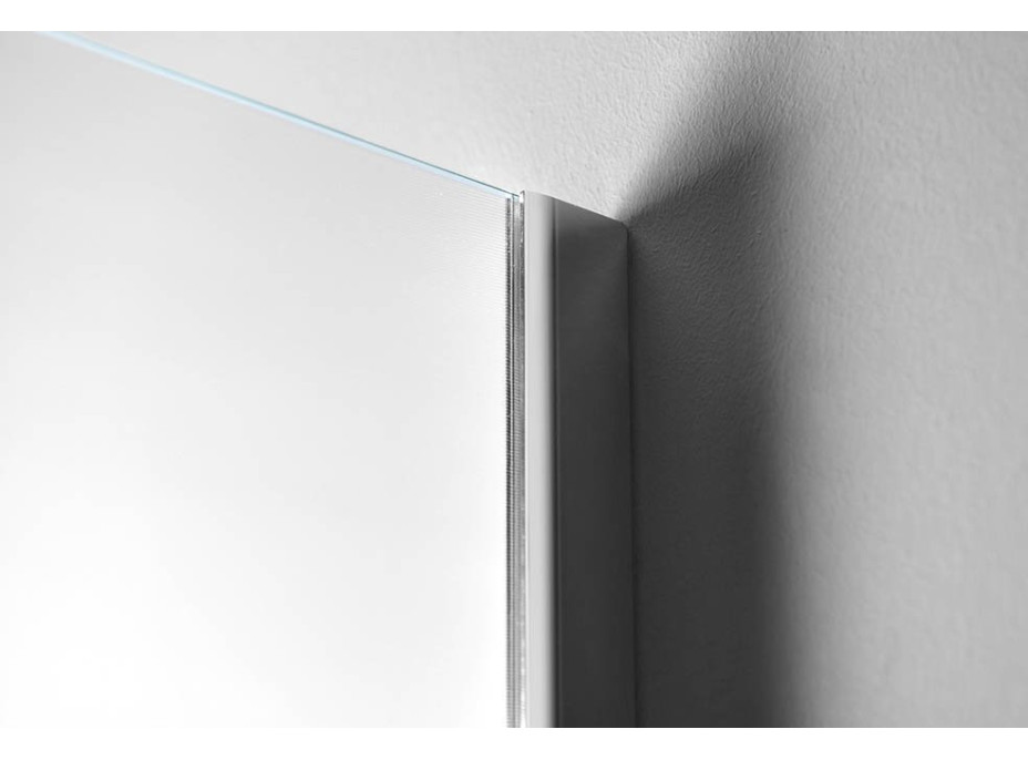 Aqualine WALK-IN zástěna jednodílná k instalaci na zeď, 800x1900 mm, sklo Brick WI080