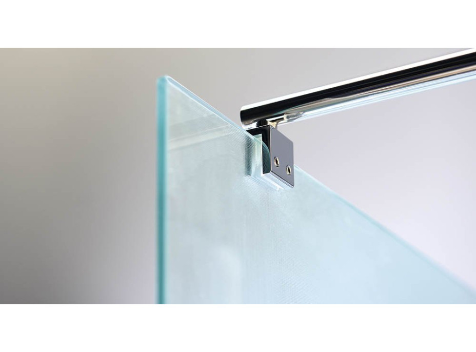 Aqualine WALK-IN zástěna jednodílná k instalaci na zeď, 1100x1900 mm, sklo Brick WI110