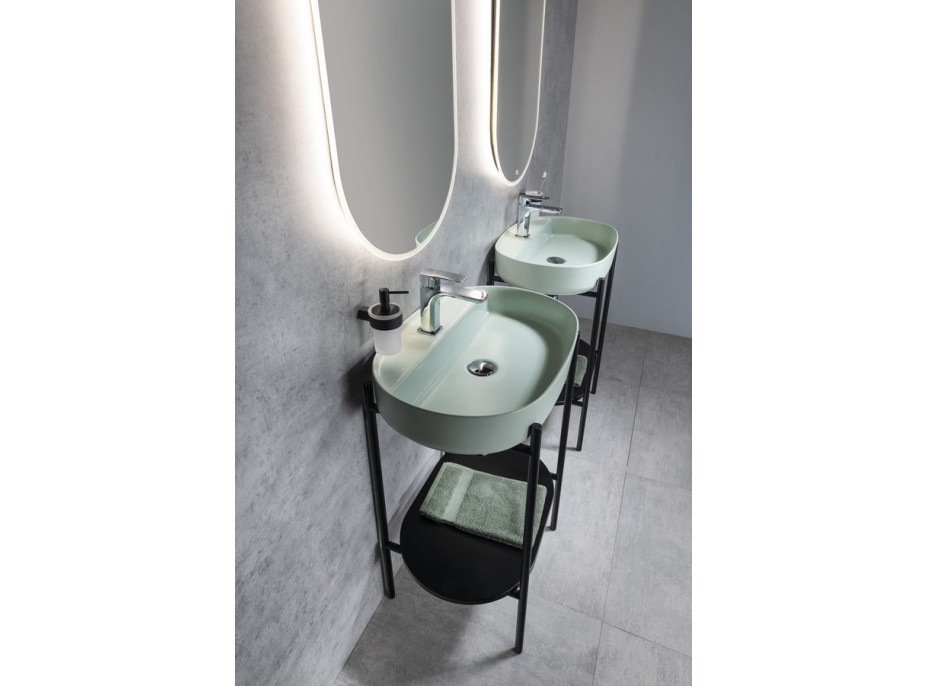 Sapho PUNO podstavec pod umyvadlo 550x795x396mm, černá SKA590-2