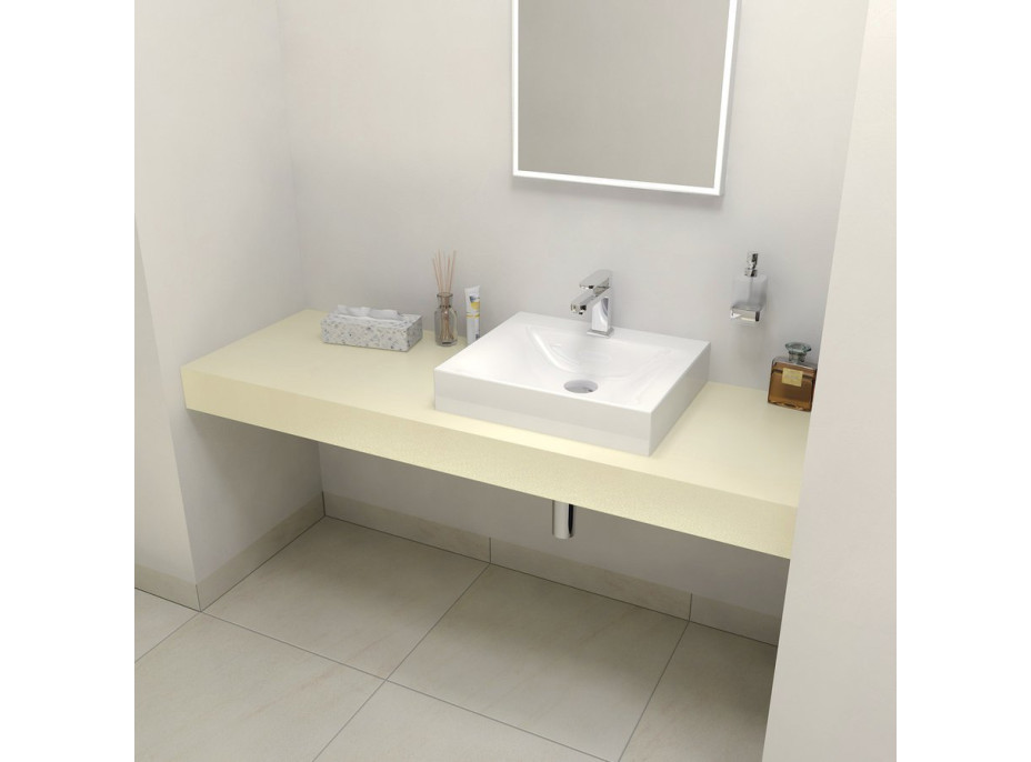 Sapho TAILOR rockstone deska 150x50 cm, provedení límce F TR150F