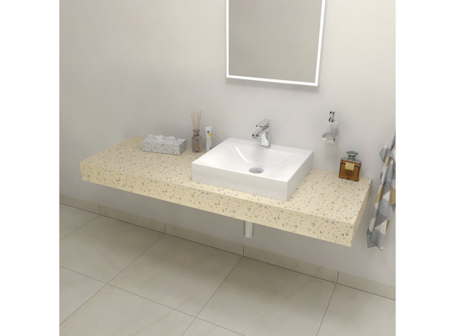 Sapho TAILOR rockstone deska 160x50 cm, provedení límce C TR160C