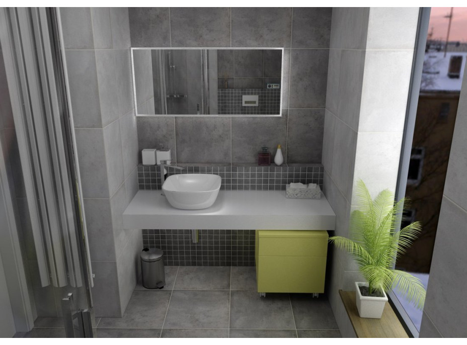 Sapho TAILOR rockstone deska 150x50 cm, provedení límce F TR150F