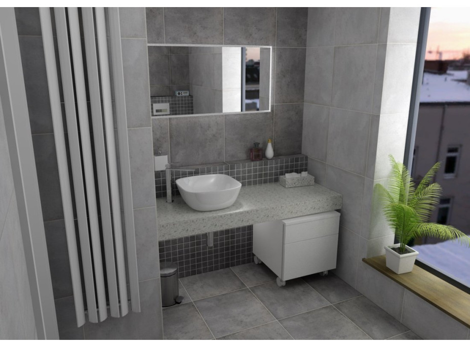 Sapho TAILOR rockstone deska 150x50 cm, provedení límce F TR150F
