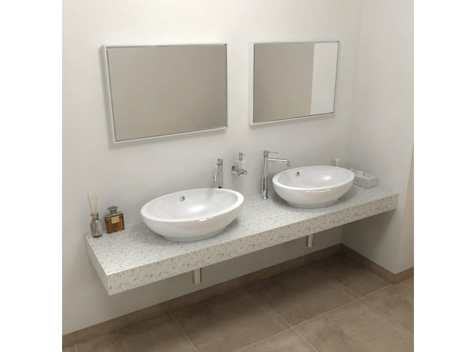 Sapho TAILOR rockstone deska 190x50 cm, provedení límce L TR190L