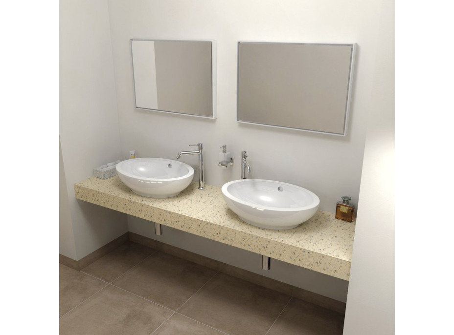 Sapho TAILOR rockstone deska 190x50 cm, provedení límce F TR190F