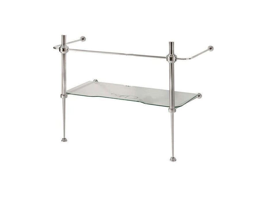 Kerasan WALDORF konstrukce pro umyvadlo 100cm se skleněnou poličkou, chrom 9196K1