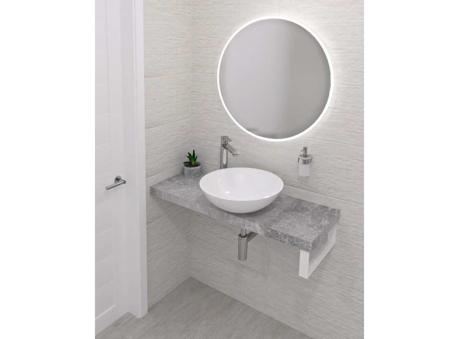 Sapho AVICE deska 200x36cm, cement AV2067