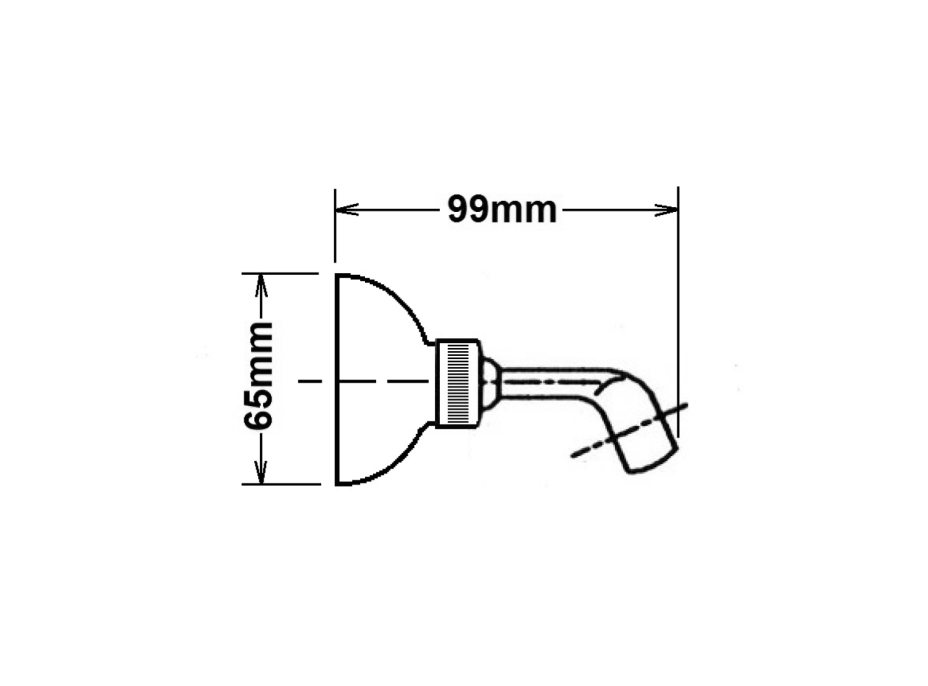 Sapho Otočný držák sprchy, chrom SUP21