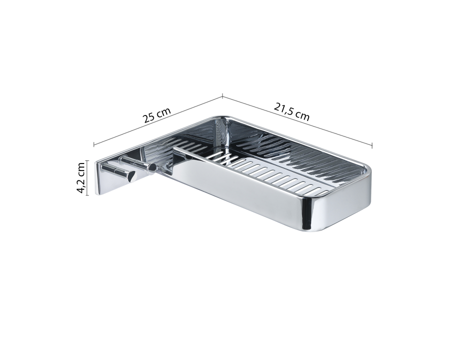 Gedy Il GIGLIO police do sprchy, 250x42x215mm, chrom A91913
