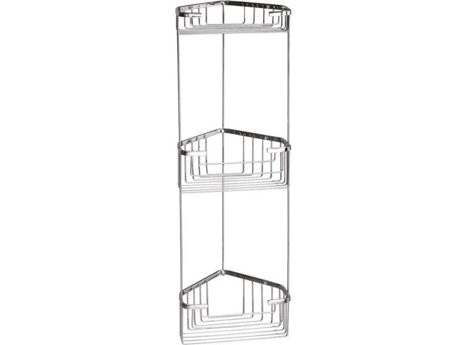 Gedy SMART třípatrová rohová police 200x590x150 mm, chrom 2484