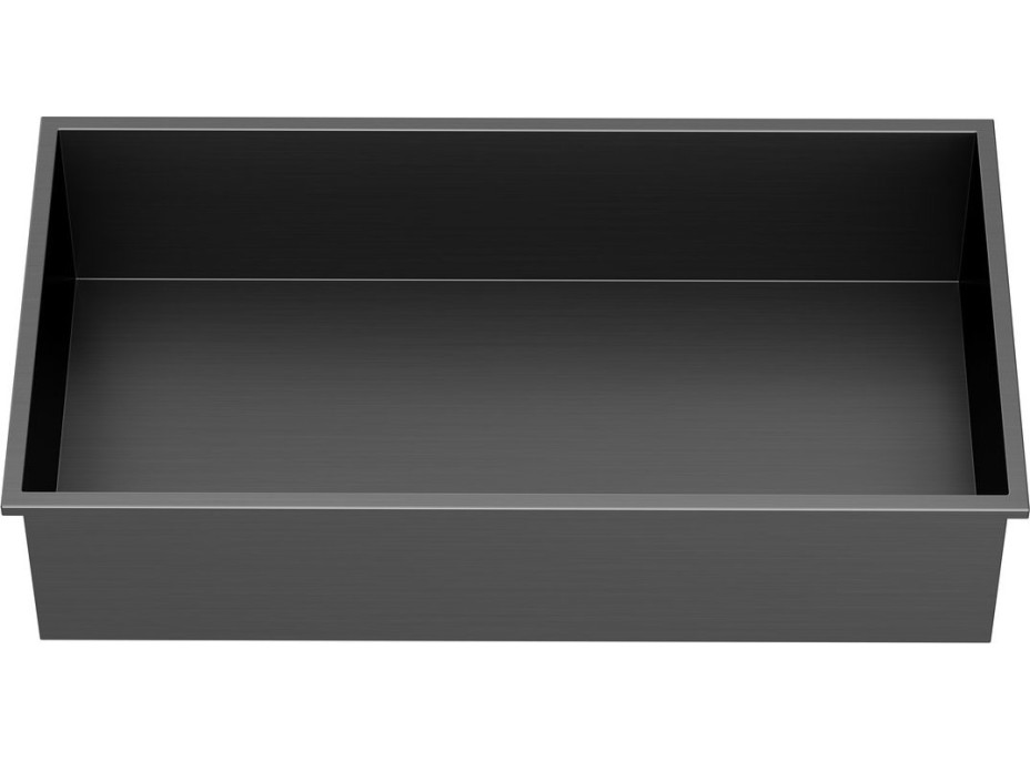 Polysan INSERTA zapuštěná police do obkladu, 510x270 mm, nerez, antracit 1301-53B