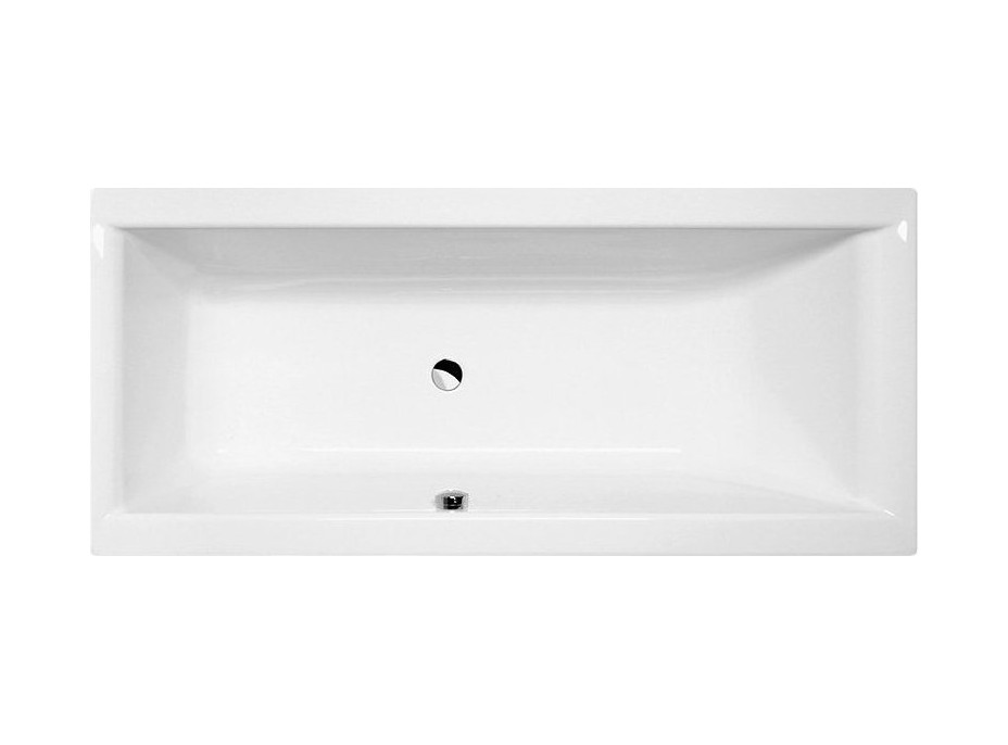 Polysan CLEO SLIM obdélníková vana 160x75x48cm, bílá 93611S