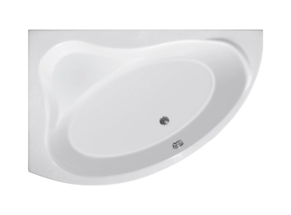 Aqualine ORAVA vana 150x90x38cm bez nožiček, levá, bílá G1590