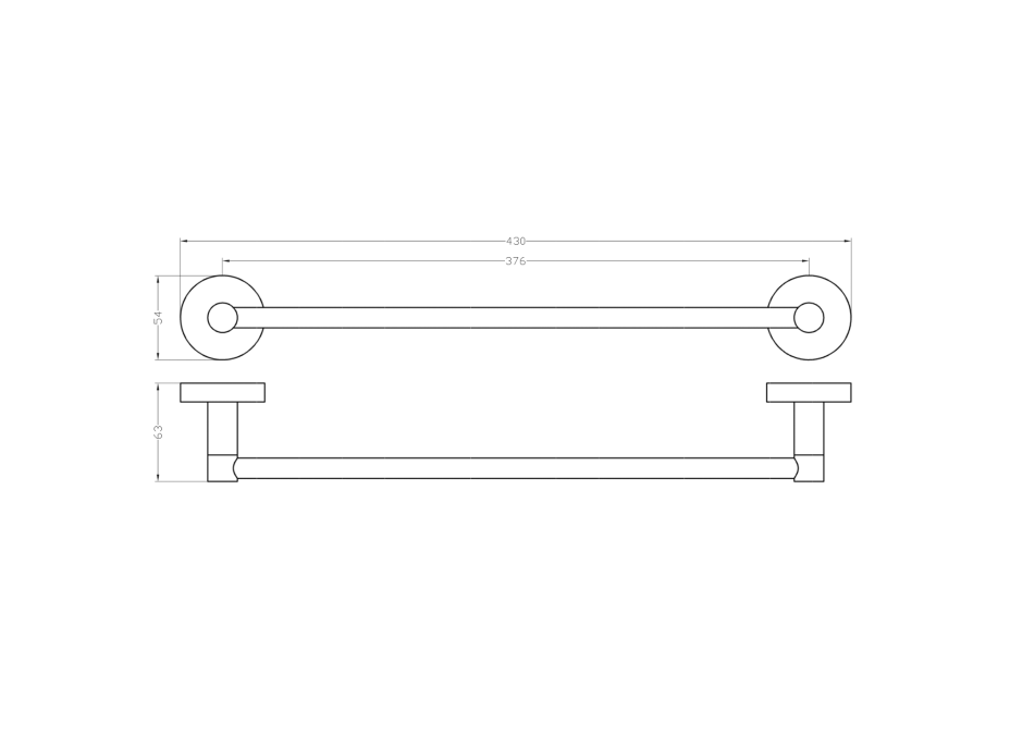 Sapho Magnetický držák ručníků 43cm XJ438