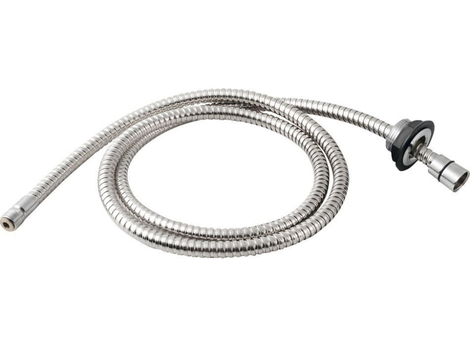 Sapho Sprchová průchodka na okraj vany včetně hadice F1/2"-M3/8", kulatá, chrom 1205-04