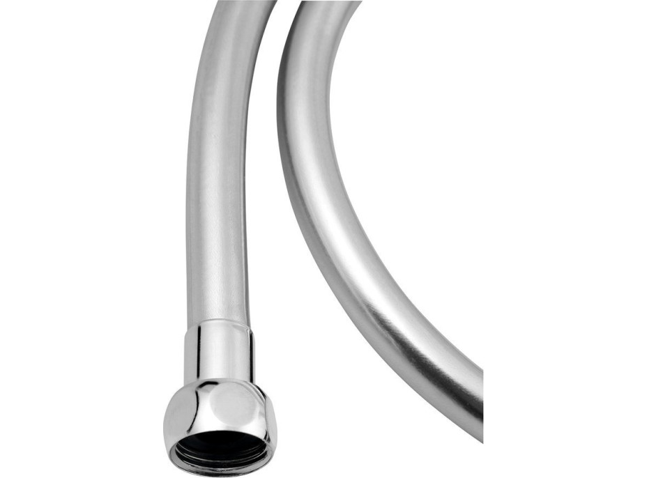 Sapho SOFTFLEX plastová sprchová hadice, 120cm, metalická stříbrná/chrom 1208-10