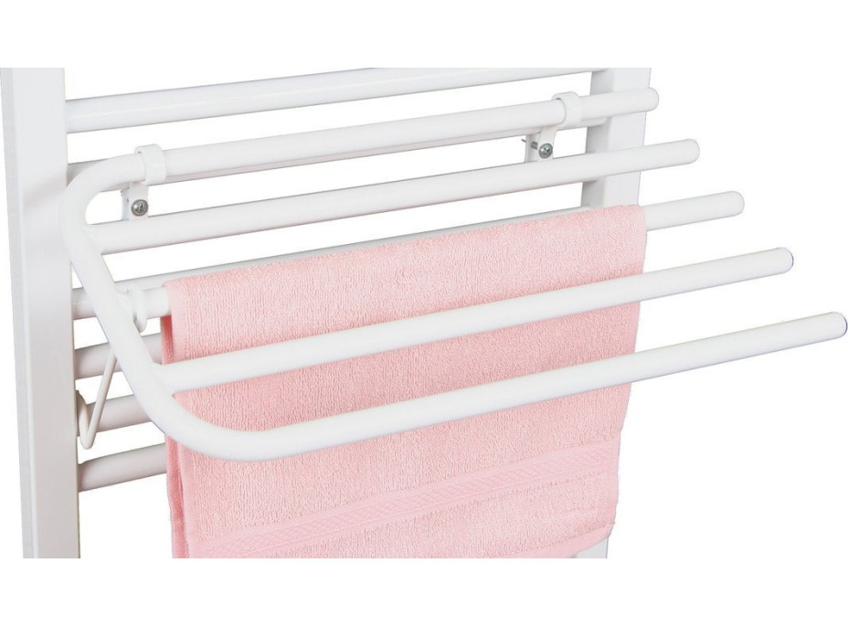 Aqualine Sušák 4 ručníků na otopná tělesa, univerzální upínání, délka 50cm, bílá 25-03-SV450