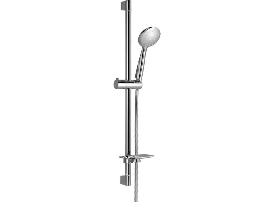 Sapho WANDA sprchová souprava s mýdlenkou, posuvný držák, 790mm, hadice 1500mm, chrom 1202-27