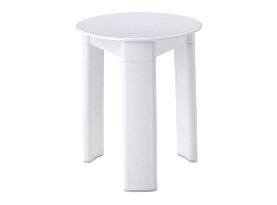 Gedy TRIO koupelnová stolička, průměr 33x40cm, bílá 2072