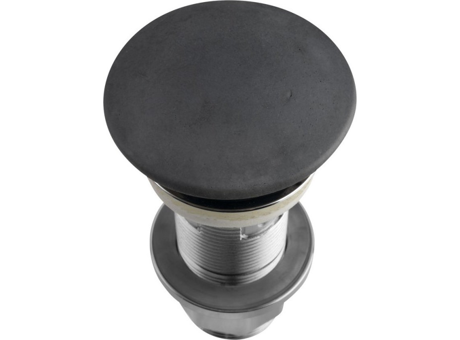 Sapho Umyvadlová výpust 5/4“, click-clack, betonová zátka, antracit FG916