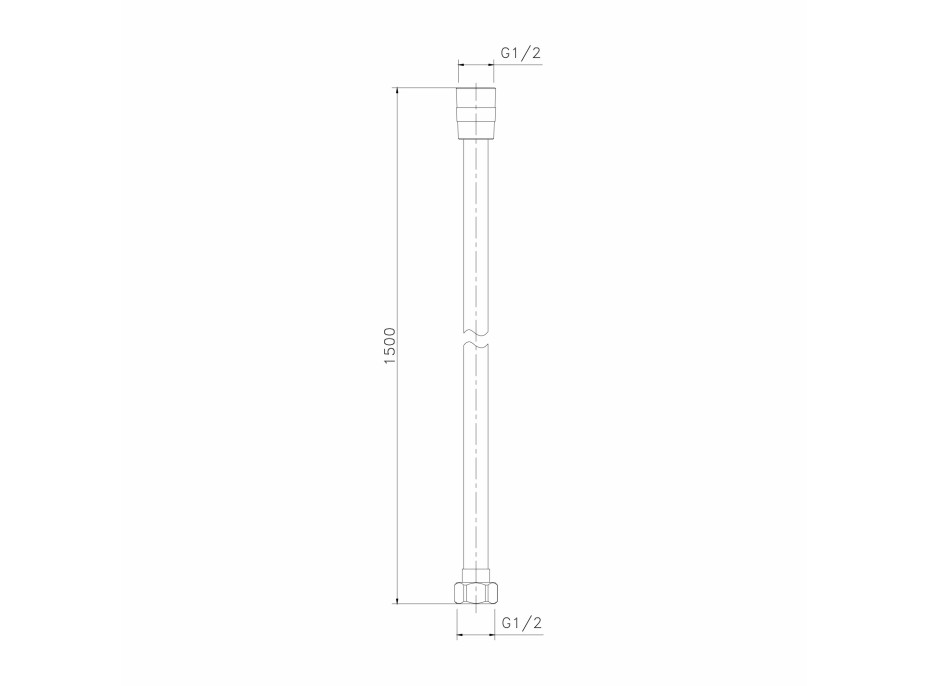 Sapho SOFTFLEX plastová sprchová hadice, 150cm, zlato mat 1208-19