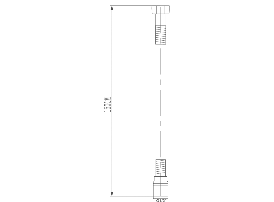 Sapho SOFTFLEX plastová sprchová hadice, 150cm, metalická stříbrná/chrom 1208-11