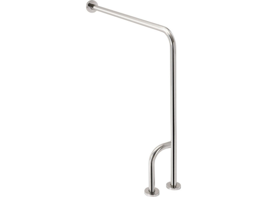 Sapho HANDICAP opěrné madlo LEVÉ 800x850mm, nerez lesk XH526