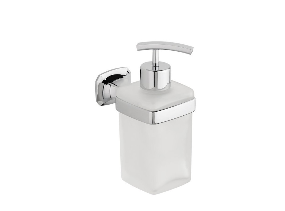 METAFORM AIDA dávkovač mýdla 270 ml, mléčné sklo, chrom AI019