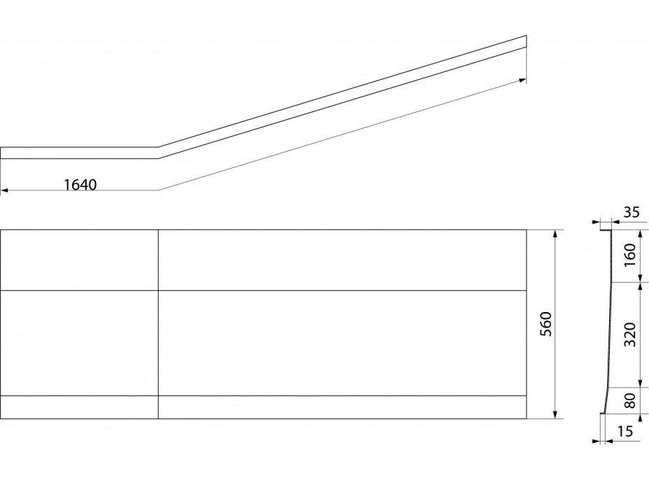Polysan PROJEKTA L 160 panel čelní 20312