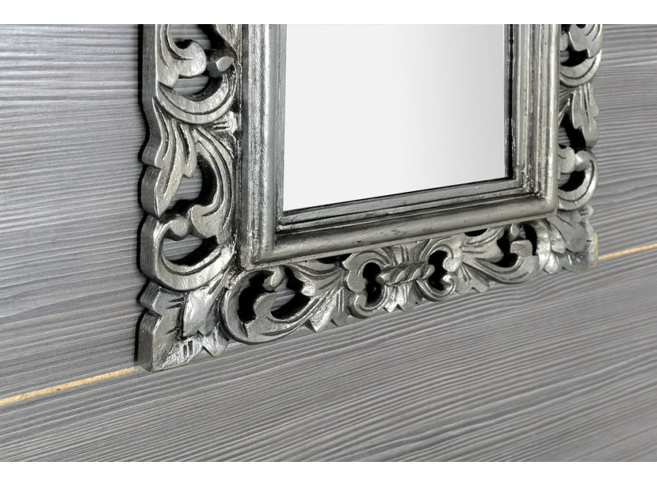 Sapho SAMBLUNG zrcadlo ve vyřezávaném rámu 40x70cm, stříbrná IN109