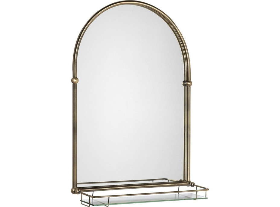 Sapho TIGA zrcadlo s policí 48x67cm, bronz HZ206
