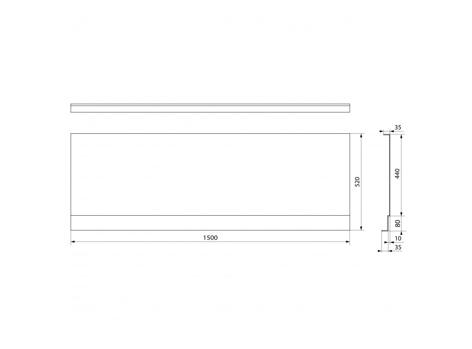 Polysan COUVERT NIKA panel čelní 150x52cm 72850