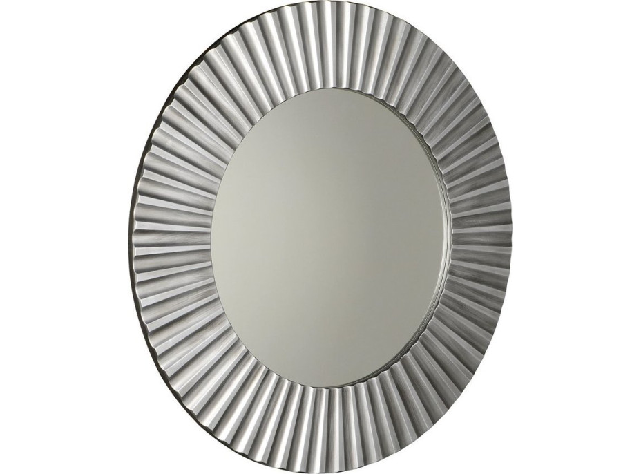 Sapho PRIDE kulaté zrcadlo v dřevěném rámu ø 90cm, stříbrná PD902