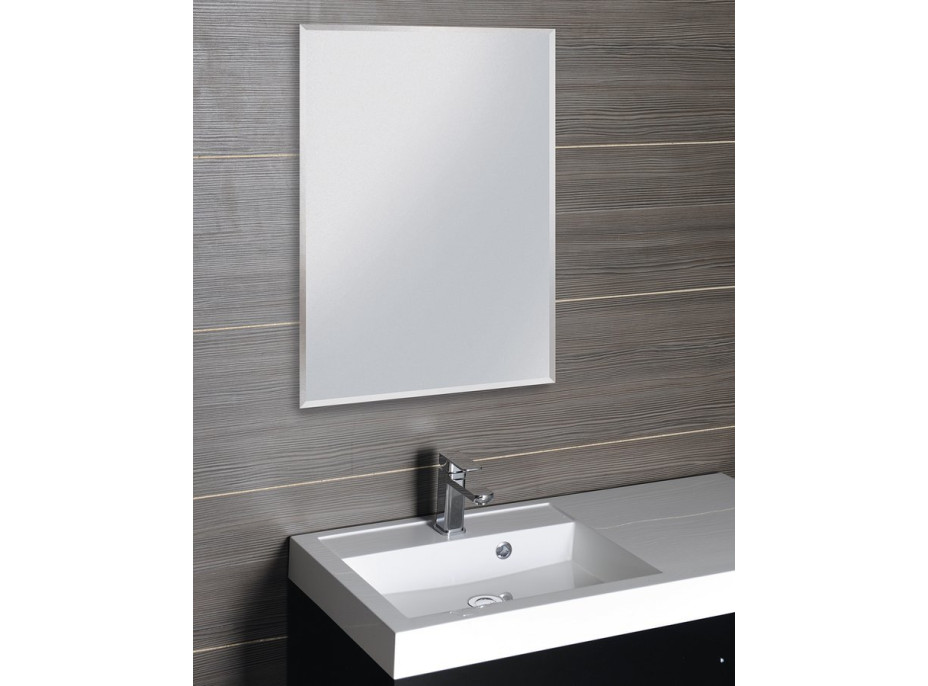 Aqualine Zrcadlo s fazetou 60x80cm, bez úchytu 22496