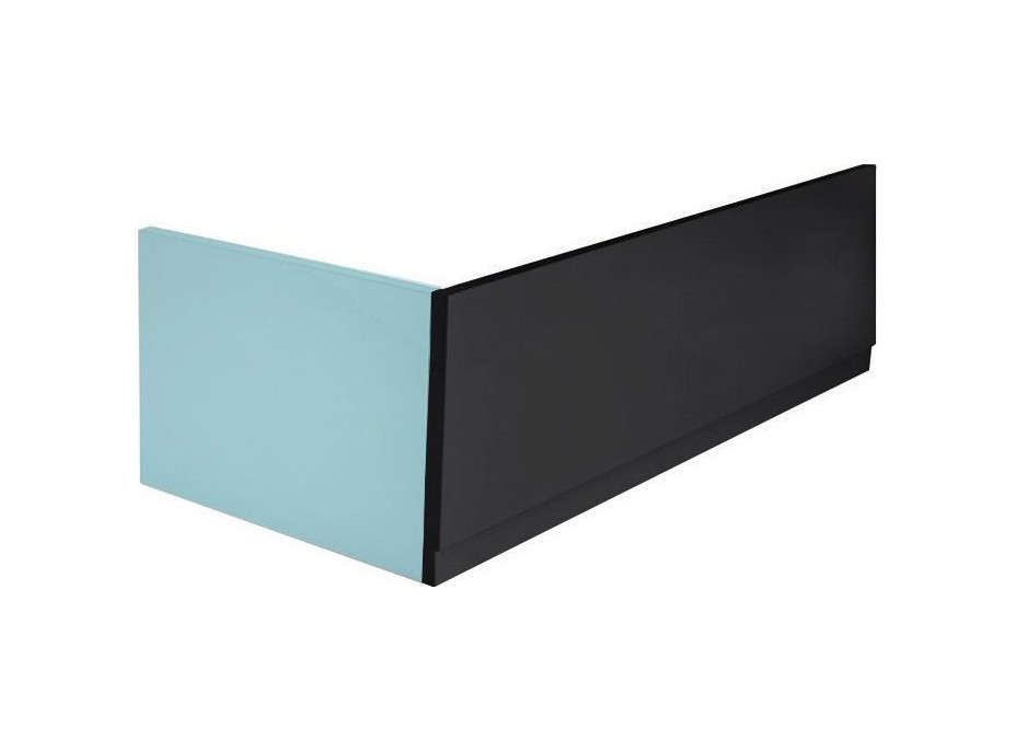 Polysan COUVERT panel čelní 180x52cm, černá mat, pravý 72858.21