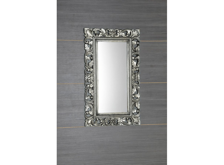 Sapho SAMBLUNG zrcadlo ve vyřezávaném rámu 40x70cm, stříbrná IN109