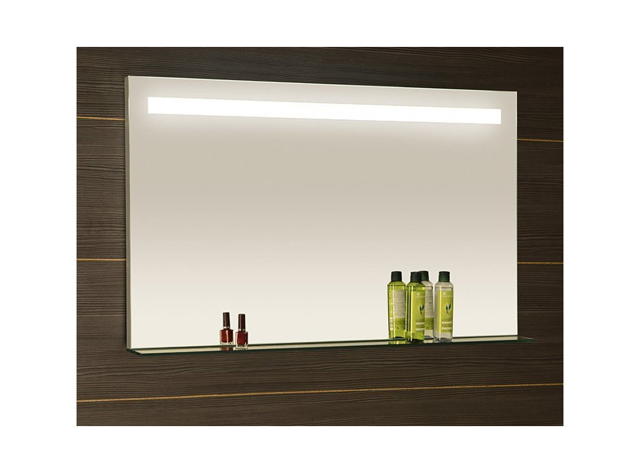 Sapho BRETO zrcadlo s LED osvětlením a policí 1000x608mm BT100