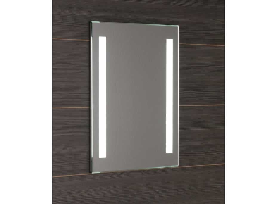 Aqualine Zrcadlo s LED osvětlením 50x70cm, kolébkový vypínač ATH5