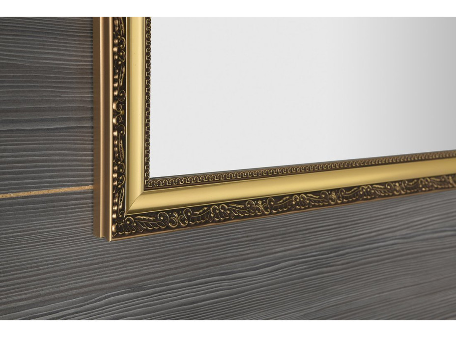 Sapho BOHEMIA zrcadlo v dřevěném rámu 589x989mm, zlatá NL484